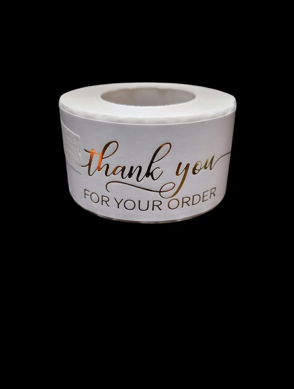 125ct. Thank You For Your Order Gold Foil - Bonus 3 Random Polymailers